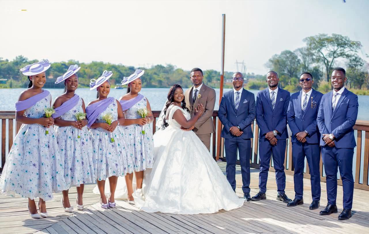 Custom bridal design with hand-embroidery
