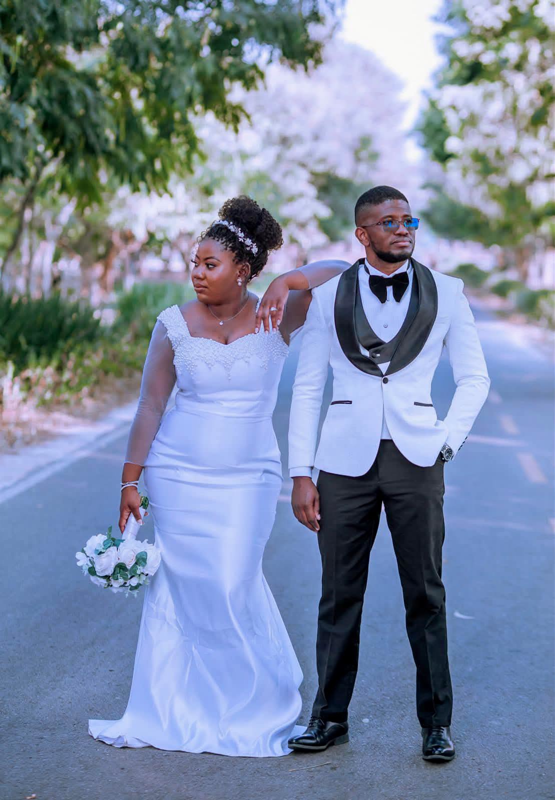Bridal and groom ensemble