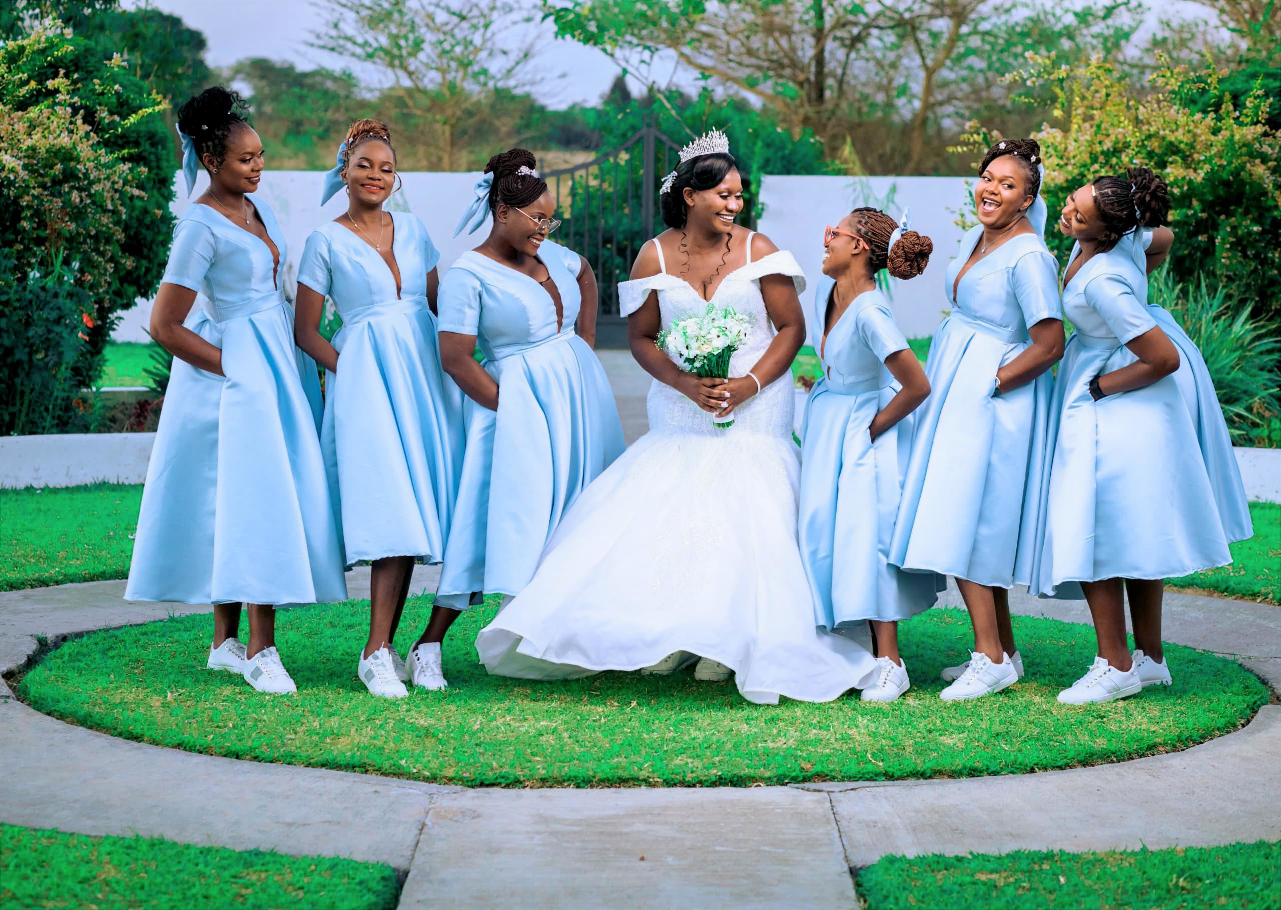 Elegant bridal group