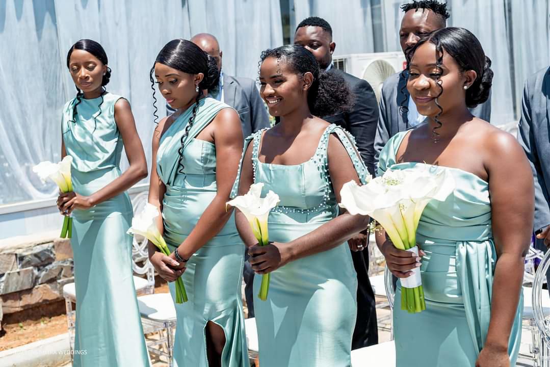Bridal attendants in style